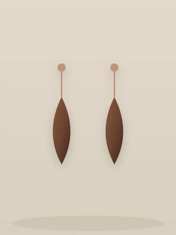 گوشواره‌ی چوبی